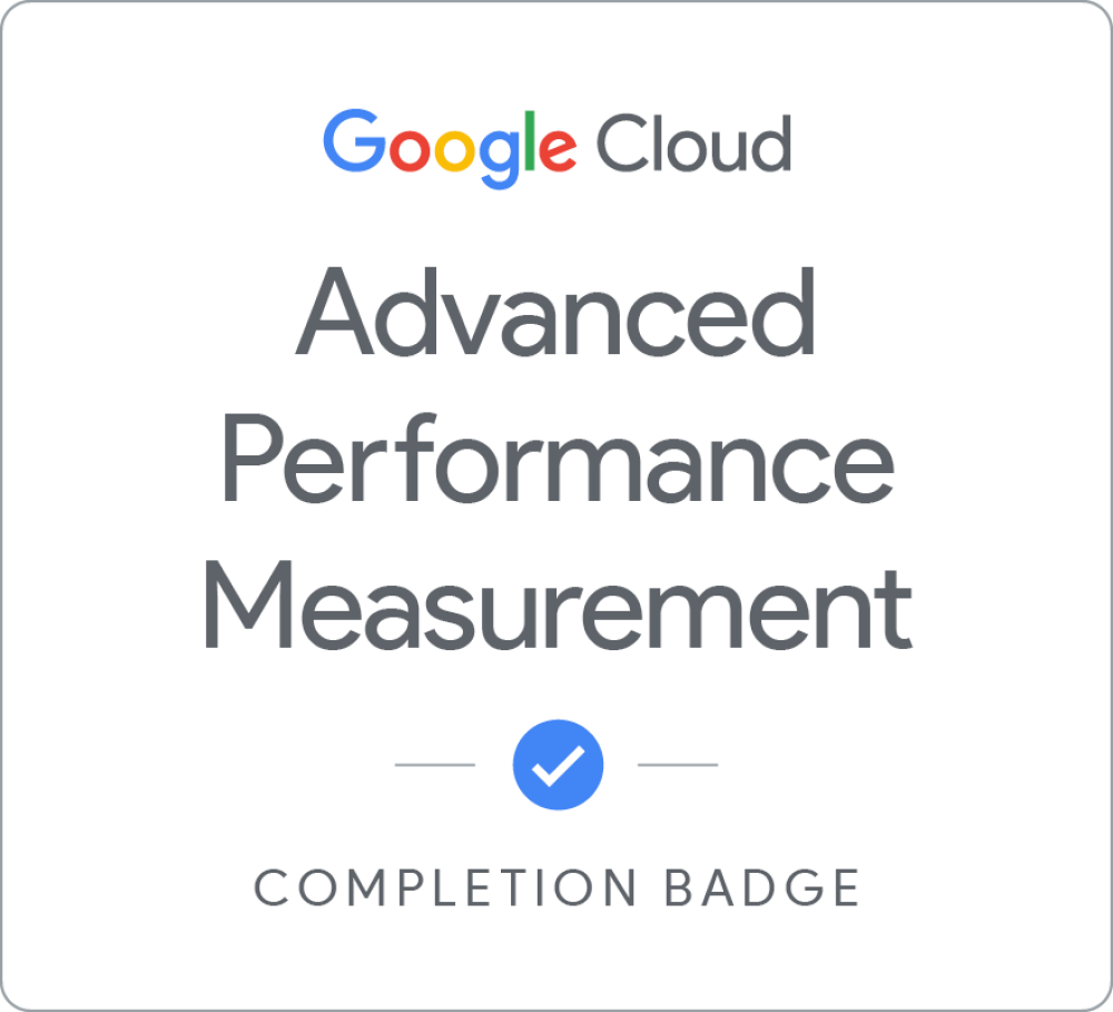 Advanced Performance Measurements Certificate for Adil Munawar